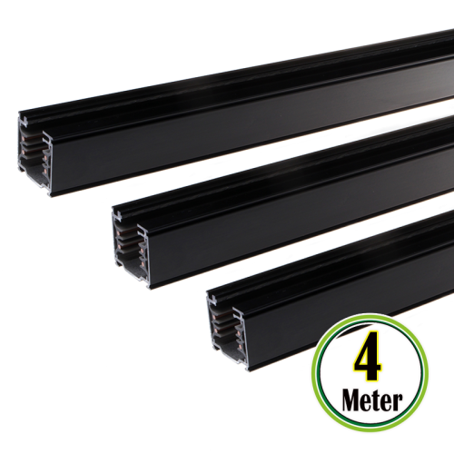 7427-trackrail 4meter zwart 
