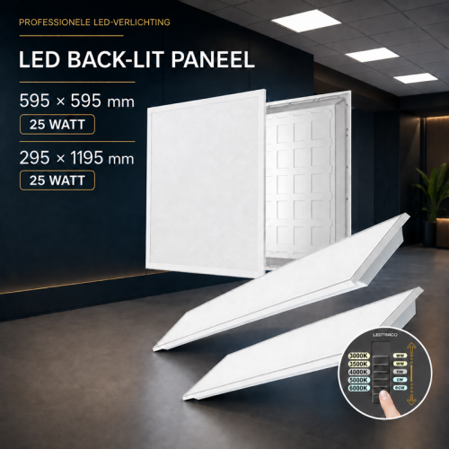 LED BACK-LIT PANEEL 25 Watt 170 LM CCT - 5288-led paneel 25w 170lm cct