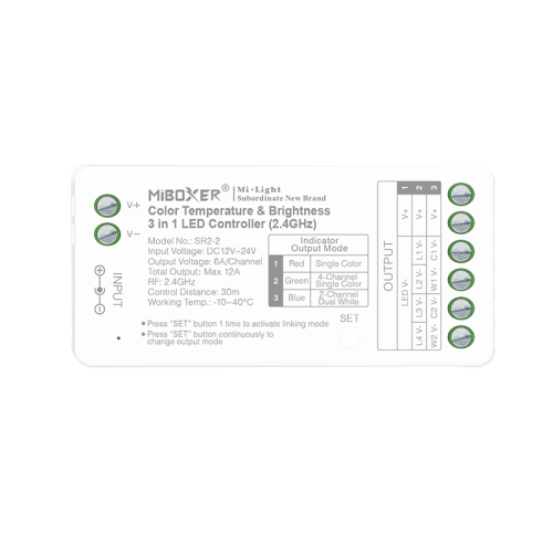 MI-LIGHT 3 in 1 LEDSTRIP CONTROLLER - 8423-mi-light 3in1  sr2-2 singel color 