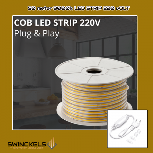 8127c-led strip 220v-ip65 3000k 