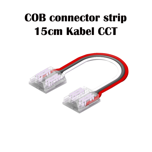 LEDSTRIP CONNECTOR | 15CM | COB | IP20 | CCT | 8MM - 7083ka-led strip connector cct