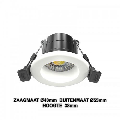 3523-led mini inbouwspot 4w cct dim 