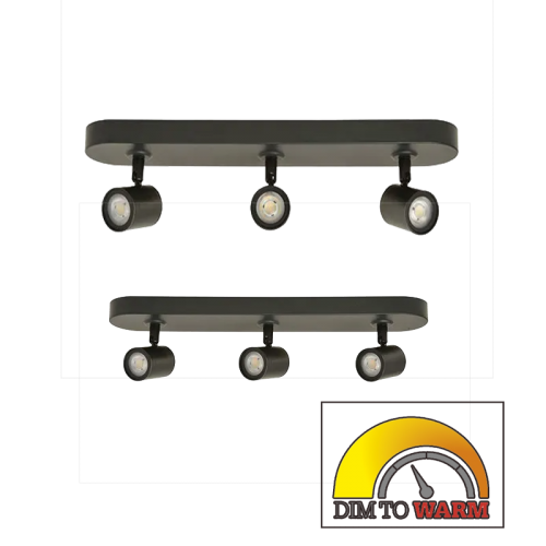 PLAFONDARMATUUR RECHTHOEK met 3 spots DIM2WARM - 7719-plafond armatuur dim to warm 