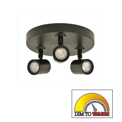 Opbouwspot 3-voudig rond 15W 1035lumen DimToWarm - 7718-opbouwspot rond 15w dim to warm