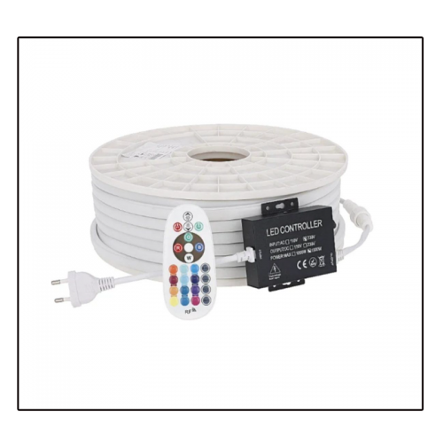 8128-cob led strip rgb - 50 meter-220v  