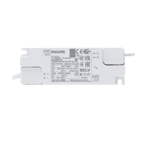 PHILIPS CERTA DRIVER 30W MET 1.5M SNOER EURO - 9277-led driver 30-32watt los 