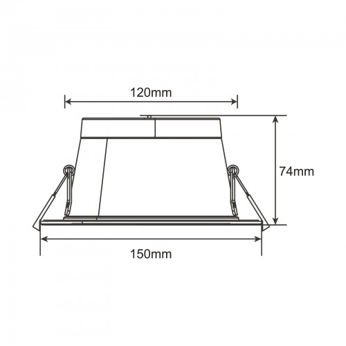 3045-downlight new Ø120-140mm 