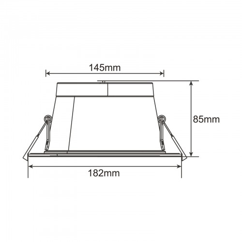 3046-downlight new Ø145-172mm 