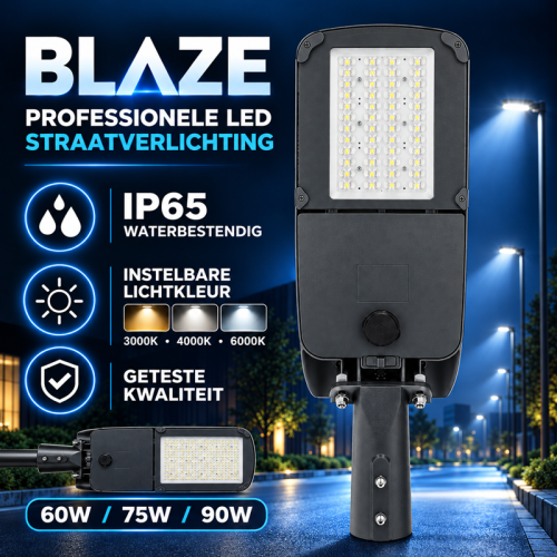 LED STRAATLAMP BLAZE CCT-SWITCH ANTRACIET - 7380-street-lamp 60-75-90w cct