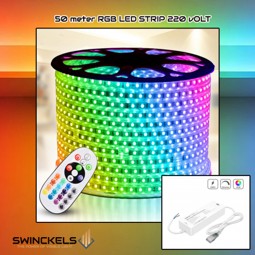 8123-led strip ip65 rgb-220 50meter wifi 