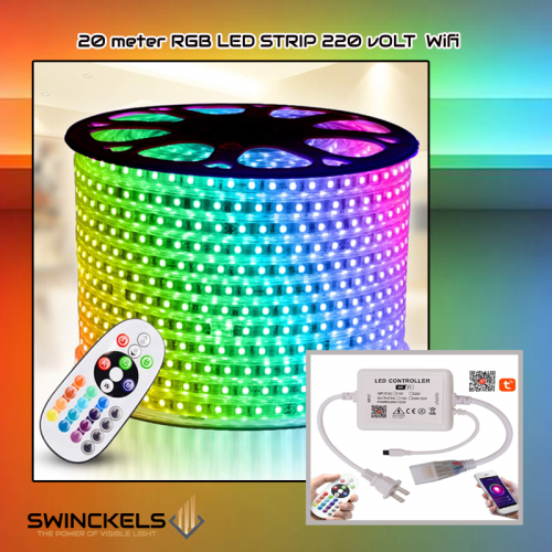 8123-led strip ip65 rgb-220 50meter wifi 