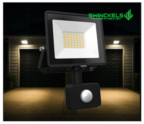 LED Breedstraler met sensor 30W  - 7053-sll-bouw-smd-50w