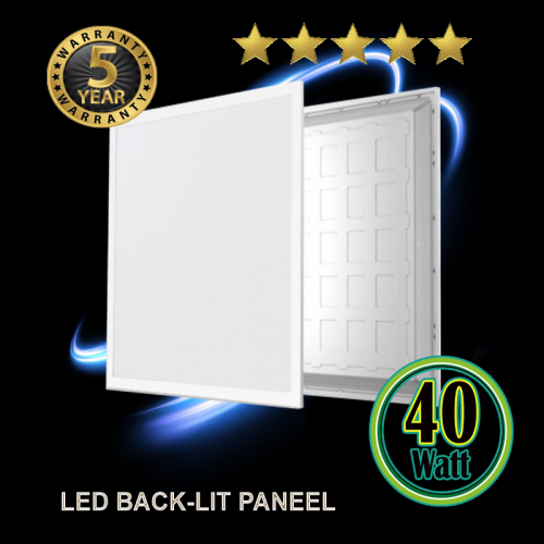 Led Panel Back-lit 40Watt  595 x 595mm 6000K - 5122-sll-pan-pro-6000
