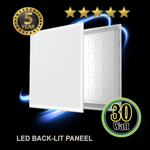 Led Panel Back-lit 30Watt  595 x 595mm 6000K - 5122-sll-pan-pro-6000-30w-135lm