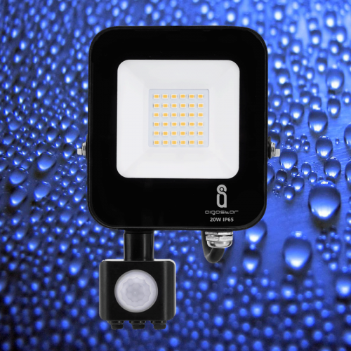 LED Floodlight -bouwlamp- met sensor 20w - 7006-sll-bouw-20watt-smd-sensor