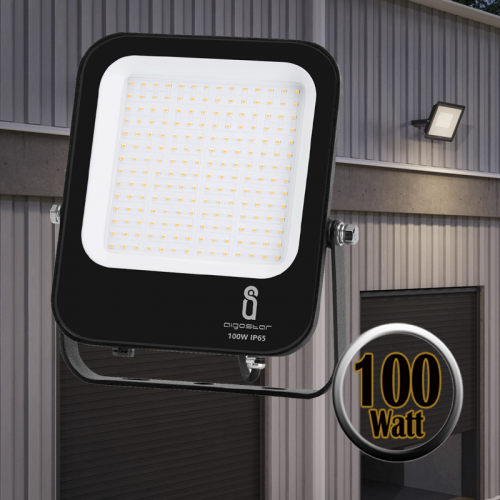 LED Schijnwerper Zwart 100W - 7059-sll-breed 100w-ip65 120°