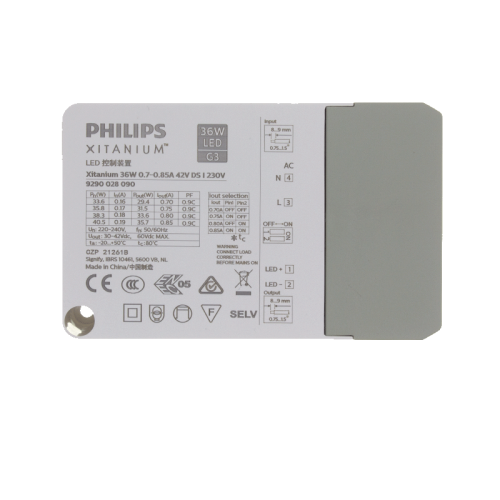 PHILIPS DRIVER Max. 36 WATT 700mA/750mA/800mA/850mA - 9253-sll-driver xitanium philips