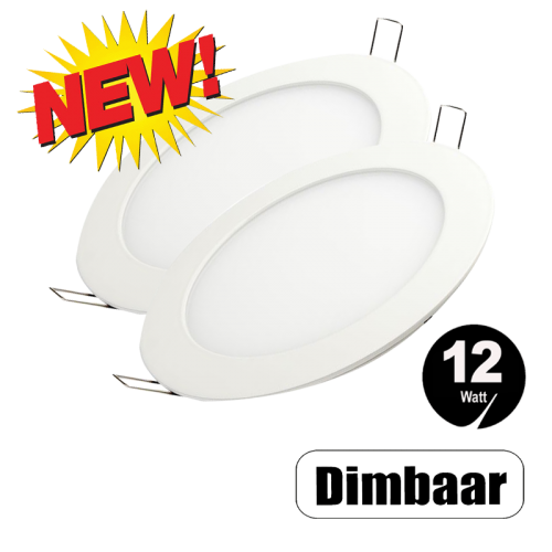 Led Panel Rond 12W inbouw Ø155-Ø170 Dimbaar - 5183-sll-pan-inb-12w-dimbaar